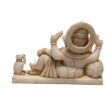 Marble Ganesha Statue | Pure Temple Grade Idol | Sacred Ganapati Moorti | Luck & Success Deity | Traditional Art