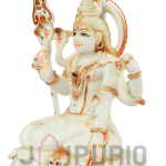 White Marble Shiva Statue | Sacred Mahadev Idol | Temple Grade Moorti | Divine Bholenath | Shankar Murti Art