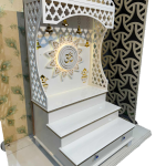 L-Temple 2 Modern Wooden Corner Mandir - Buy Compact Home Prayer Cabinet | Jaipurio