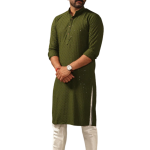 Handmade Battle Green Chikankari Kurta Pajama - Premium Lucknowi Embroidery | Jaipurio