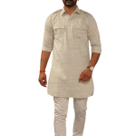 Khaki Grey Hunting Kurta Pajama Set Men - Premium Outdoor Style | Jaipurio