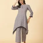 Tawny Brown Sanganeri Printed Co-Ord Set - Authentic Hand Block Traditional Cotton | Jaipurio