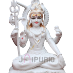 Marble Lord Shiva Statue: Premium Sacred Sculpture | Divine Home Temple Decor | Traditional Religious Art | Perfect Meditation Murti
