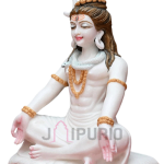 Lord Shiva Marble Statue: White Marble Divine Sculpture | Sacred Temple Art | Premium Quality Religious Decor | Perfect Puja Room Statue