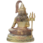 Shiv Ji Brass Showpiece: 2x1x3 inch Sacred Art | Compact Divine Statue | Perfect Car & Desk Decor | Traditional Mini Murti