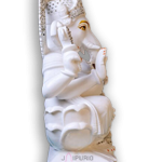 Ganesh Statue: Exquisite Marble Murti | Hand-Carved Spiritual Decor, Hindu God Idol | Remover of Obstacles | Buy Authentic Indian Art