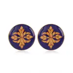 Blue Sebka Cufflinks - Buy Sacred Geometry | Jaipurio