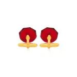 Red Hydro Quartz Cufflinks - Handcrafted Luxury | Jaipurio