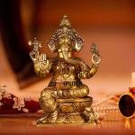 Super Fine Brass Ganesha Idol 12 Inch - Buy Museum-Grade Masterpiece | Jaipurio