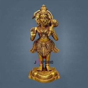 Large Brass Hanuman Idol 8" - Bold Divine Statement Power | Jaipurio