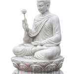 Buddha Statue: Serene Marble Sculpture | Handcrafted Zen Decor, Meditation Gift | Enlightenment Symbol | Buy Authentic Indian Buddhist Art