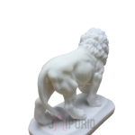Lion Holding Ball Statue: Majestic Guardian Art | Luxury Home Decor | Regal Craftsmanship | Classical Animal Sculpture