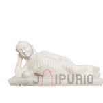Buddha Statue: Serene Marble Sculpture | Handcrafted Zen Decor, Meditation Gift | Enlightenment Symbol | Buy Authentic Indian Buddhist Art