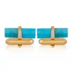 Turquoise Bar Cufflink - Buy Premium Natural Stone | Jaipurio
