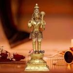 Brass Blessing Hanuman Idol 16 Inch - Divine Temple Masterpiece | Jaipurio