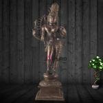 Pure Brass Ardhanarishwara Dark Chocolate Finish - Divine Unity Sculpture | Jaipurio