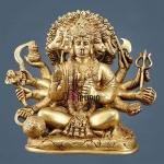 Pure Brass Superfine Panchmukhi Hanuman Statue 8" Divine Protection | Jaipurio