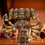 Brass Panchmukhi Hanuman Idol 17" - Five Face Ultimate Protection | Jaipurio
