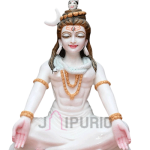 Lord Shiva Marble Statue: White Marble Divine Sculpture | Sacred Temple Art | Premium Quality Religious Decor | Perfect Puja Room Statue