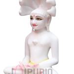 Handcrafted Jain Parshwanath Marble Statue: Premium Temple Grade Sculpture | Sacred White Marble | Divine Tirthankar Murti | Traditional Art