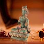 Vajrasattva Primordial Buddha Brass Statue 12 Inch - Buy Antique Patina Buddhist Deity | Jaipurio