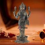 Brass Standing Lakshmi Idol Vintage Patina - Buy Antique Wealth Goddess | Jaipurio