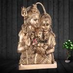 Brass Shiva Parvati Ganesha Wall Hanging - Sacred Family Trinity Art | Jaipurio