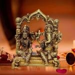 Brass Ganesha Laxmi Pair 9 Inch - Divine Prosperity Couple for Wealth | Jaipurio