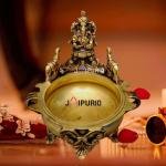 Brass Ganesha Urli 7 Inch - Perfect Water Bowl for Daily Puja & Decor | Jaipurio