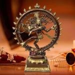 Handcrafted Fine Brass Nataraja Dual Tone - Divine Dance Sculpture | Jaipurio