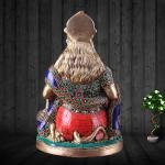 Handcrafted Brass Hanuman Idol 9 Inch - Intricate Meenakari Stonework Art | Jaipurio