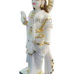 Ram Darbar Marble Statue: Sacred Divine Court | Luxury Temple Art | Authentic Indian Craftsmanship | Divine Family Sculpture