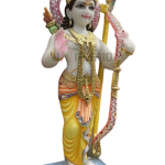 Ram Darbar Marble Statue: Sacred Divine Court | Luxury Temple Art | Authentic Indian Craftsmanship | Divine Family Sculpture