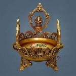 Brass Ganesha Urli 12 Inch - Sacred Water Bowl for Prosperity & Decor | Jaipurio
