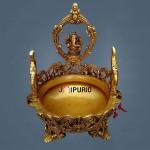 Brass Ganesha Urli 12 Inch - Sacred Water Bowl for Prosperity & Decor | Jaipurio