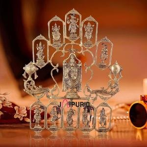 Brass Dashavatar Wall Hanging Tirupati Balaji 20"x21.5" - Buy Divine Panel | Jaipurio