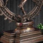 Pure Brass Large Nataraja Cocoa Finish - Divine Dance Sculpture | Jaipurio