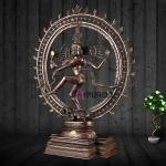 Pure Brass Large Nataraja Cocoa Finish - Divine Dance Sculpture | Jaipurio