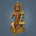 Pure Brass Hanuman Idol 8 Inch - Buy Authentic Bajrangbali Statue | Jaipurio