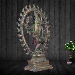 Vintage Brass Urdhava Tandava Nataraja 24.5" - Supreme | Jaipurio