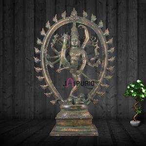 Vintage Brass Urdhava Tandava Nataraja 24.5" - Supreme | Jaipurio