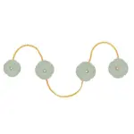 Aqua Carved Kurta Buttons Sterling Silver - Buy Premium Set | Jaipurio