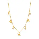 Mini Haathi Zircon Elephant Necklace Jaipurio - Buy Sparkling Lucky Jewelry | Jaipurio