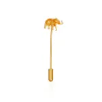 Elephant Lapel Pin Sterling Silver Gold - Buy Fortune Symbol | Jaipurio