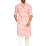 Sanganeri Booti Pink Kurta Pajama Set - Premium Men's Traditional Wear | Jaipurio
