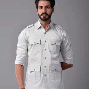 Forest Green Hunt Style Cotton Shirt - Premium Outdoor Style | Jaipurio