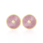 Mauve Guilloche Cufflink - Buy Art Deco Rarity | Jaipurio