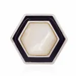 Jahan Cufflink - Mother of Pearl Blue Enamel Art | Jaipurio