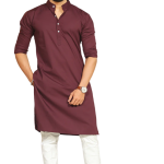 Handmade Embroidered Brown Kurta Men - Premium Ethnic Festive Wear | Jaipurio