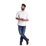 White Cotton Hunting Style Short Kurta - Premium Men's Casual Wear | Jaipurio